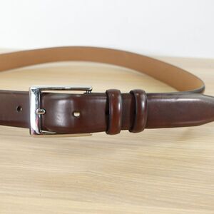 Brown Leather Belt Mens Size 40 Formal Oxford‎ Dress Jeans Large Chocolate Faux